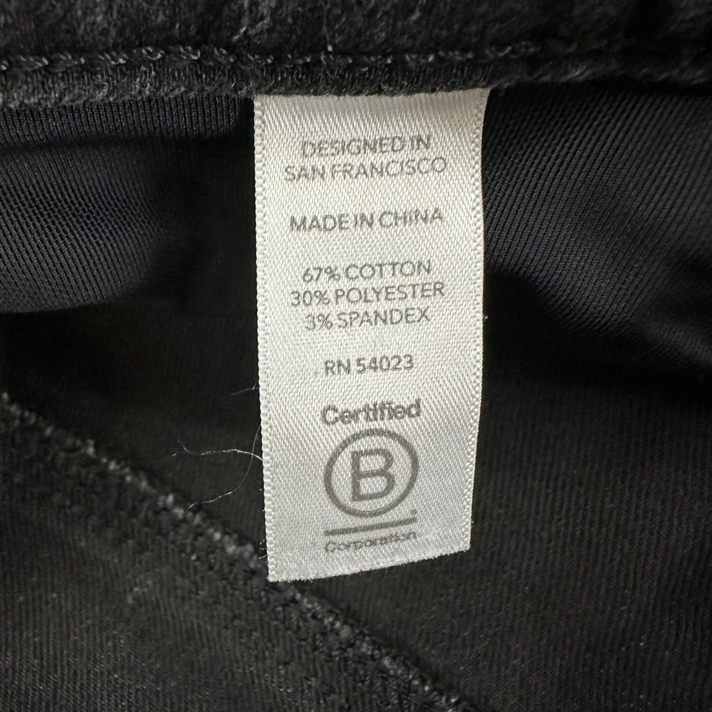 Athleta Sculpt Skinny Jean Black Wash Zipper Ankle High‎ Rise Womens Size 2 - Picture 7 of 10